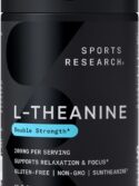 Sports Research L-Theanine 200mg with Organic Coconut Oil