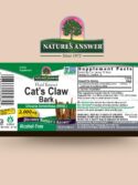 Nature's Answer Cat's Claw Bark Liquid Extract Supplement