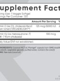 Sports Research® Vitamin D3 + K2 with Coconut MCT Oil