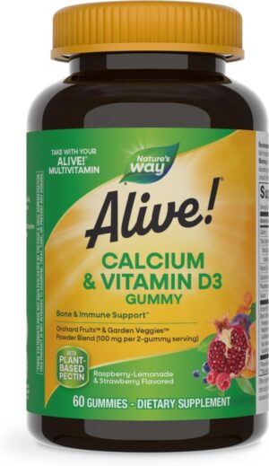 Nature's Way Alive! Daily Calcium & Vitamin D3 Gummies