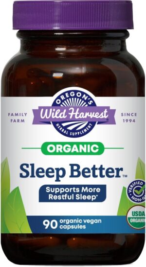 Oregon's Wild Harvest Sleep Better Organic Supplement 90 Count