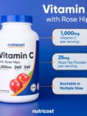 Nutricost Vitamin C with Rose HIPS