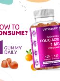 Vitamatic Folic Acid Gummies 1000 mcg 1 mg