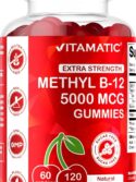 Vitamatic Extra Strength Vitamin B12 5000 mcg 120 Count