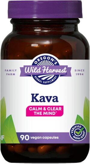 Oregon's Wild Harvest Kava Root Capsules 90 Count