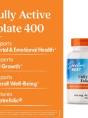 Doctor's Best Fully Active Folate with Quatrefolic 90 VC