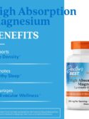 Doctor's Best High Absorption Magnesium Glycinate Lysinate 240 Count