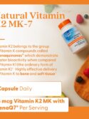 Doctor's Best Natural Vitamin K2 Mk-7 Capsule