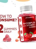 Vitamatic Vitamin B Complex Gummies with Vitamin C & Inositol 60 Count