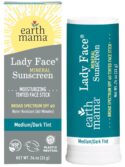 Earth Mama Lady Face® Tinted Mineral Sunscreen Stick SPF 40