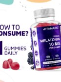 Vitamatic Melatonin 10 mg per Gummy 60 Count