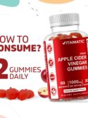 Vitamatic Apple Cider Vinegar Gummies 1000mg per Serving 60 Count