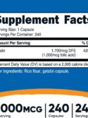 Nutricost Folic Acid Vitamin B9