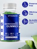 Vitamatic Ashwagandha Gummies 30X Concentrate Extract 60 Count