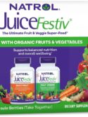 Natrol JuiceFestiv Pack, Daily Fruit and Veggie Capsules 120 Count Pack of 2