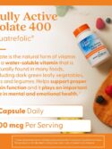 Doctor's Best Fully Active Folate with Quatrefolic 90 VC