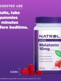 Natrol Melatonin Gummies, Sleep Support for Adults, 10 mg