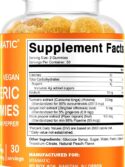 Vitamatic Turmeric Gummies with Ginger & Black Pepper Extract 60 Count