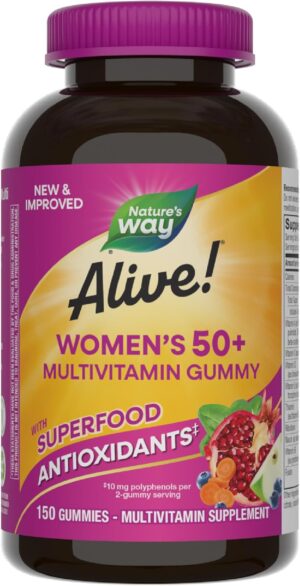 Nature's Way Alive! Women’s 50+ Daily Gummy Multivitamins