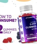 Vitamatic Sugar Free 5-HTP 200mg Gummies 60 Pectin Based Gummies