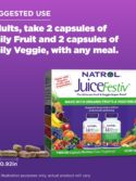 Natrol JuiceFestiv Pack, Daily Fruit and Veggie Capsules 120 Count Pack of 2