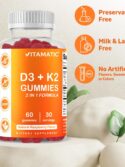 Vitamatic Vitamin D3 K2 Gummies - 60 Count