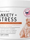 Chew + Heal Calming Chews for Dogs - 60 Anxiety Relief Treats